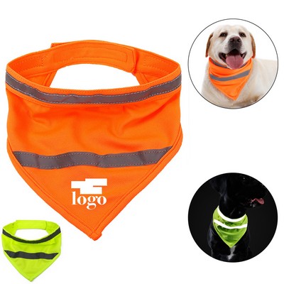 Dog Bandanas Reflective Pet Scarf