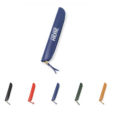 PU Solid Color Pencil Case