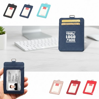 3 Pockets Dual Side PU Leather Card Holder
