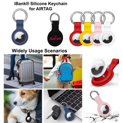 Promotek iBank® Silicone Keychain compatible with AIRTAG
