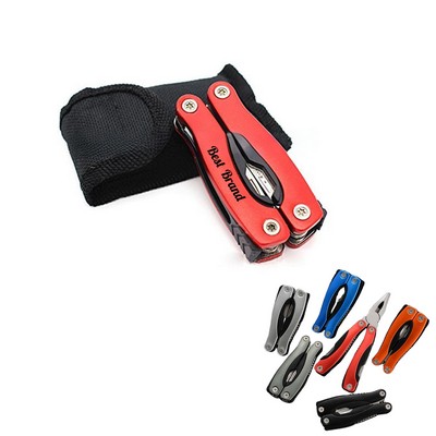 10-in-1 Stainless Steel Multi Tool Pocket Knife with Nylon bag