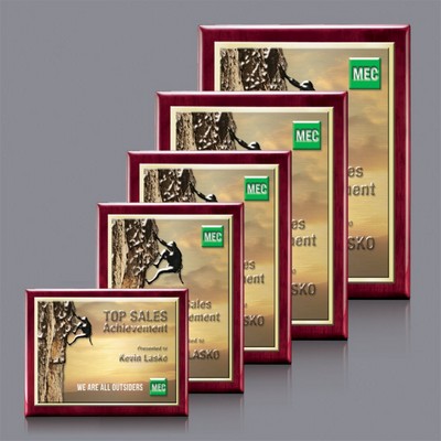 Oakleigh VividPrint™ 3D Plaque - Rosewood/Gold