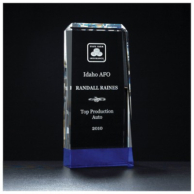 Premium Clear Crystal w/Cobalt Blue Crystal Base