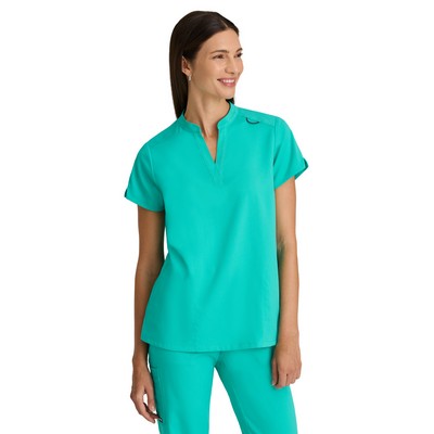 Barco - Grey's Anatomy Stretch - Women's Two Pocket Banded Collar Avery Top