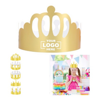Gold Foil Celebration Crowns for King Theme Events.