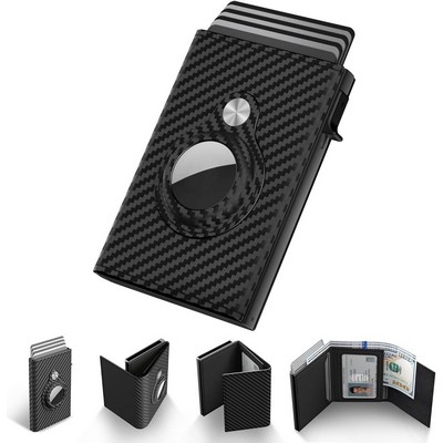 Promotek iBank® Slim Wallet designed compatible with AIRTAG