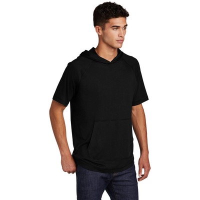 Sport-Tek PosiCharge Tri-Blend Wicking Short Sleeve Hoodie.