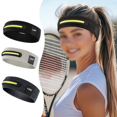 9" Custom Acrylic Fabric LED Light Up Rechargeable Headlamp w/Motion Sensor