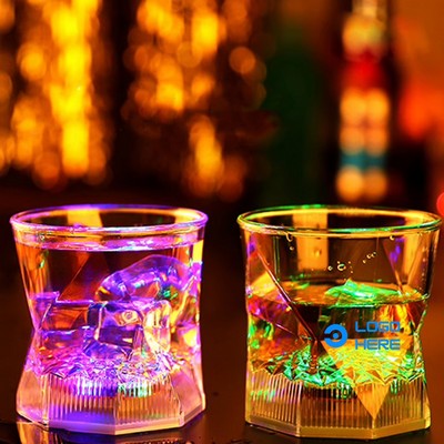 10 Oz Light Up Water Cube Whiskey Glass