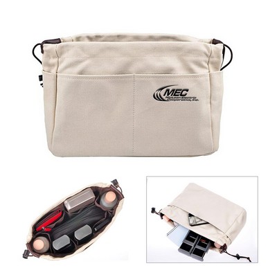 Canvas Drawstring Handbag