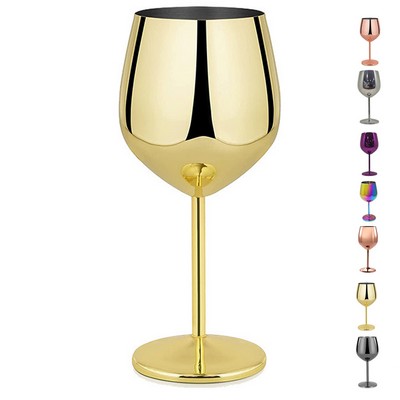 16 oz Stainless Steel Wine Glass