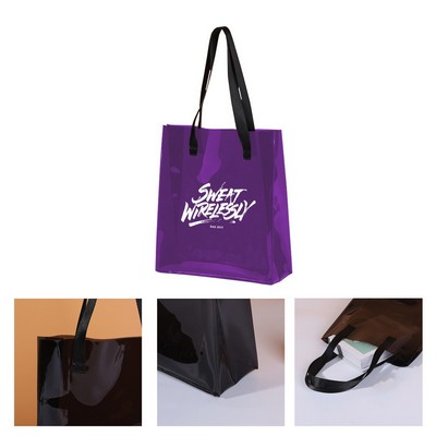 Clear PVC Shopping Tote Bag
