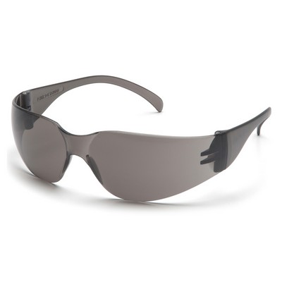 Intruder Safety Glasses, Gray Frame with Gray-Hardcoated Anti-fog Lens