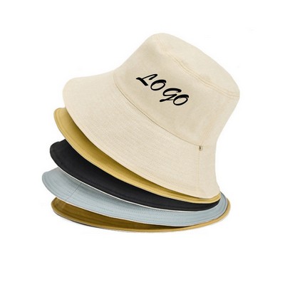 Embroidered Printed Bucket Hat for Men and Women