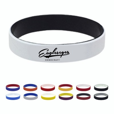 Dual-Layer 100% Silicone Wristband