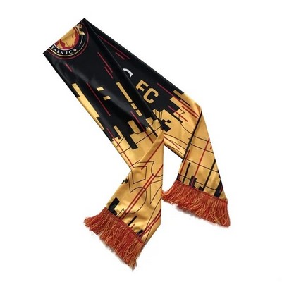 Polyester Sublimation Stadium Scarf with Tassels