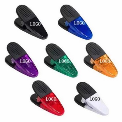 Personalized Custom Colorful Magnetic Transparent Small Plastic Refrigerator Office Paper Clip