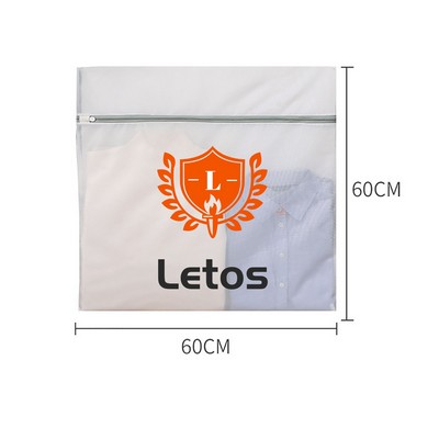24x24 Inch Full Printing Fine Mesh Laundry Bags Laundry Wash Bags W/ Sturdy Zipper for Delicates