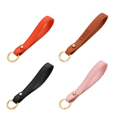 Simple PU Leather Key Chain