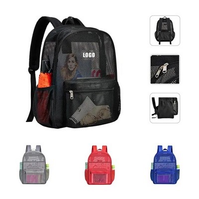 Mesh Backpack with Adjustable Straps