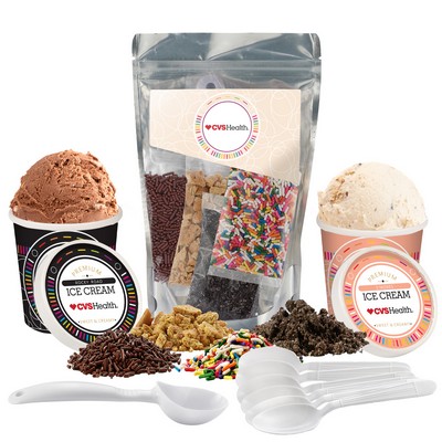 Handcrafted Ice Cream with Ice Cream Topping Kit - 2 Pint Bundle - Campfire Combo
