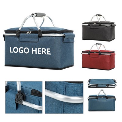 Insulated Cooler Picnic Basket