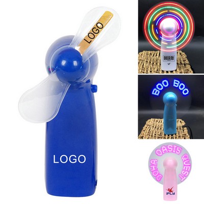 Custom Led Advertising Fan Mini Portable Handheld Fan