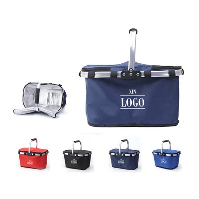 Foldable Picnic Basket Insulated Bag
