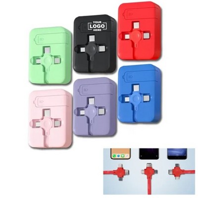 3 In 1 Multi USB Retractable Charger Cable Cord
