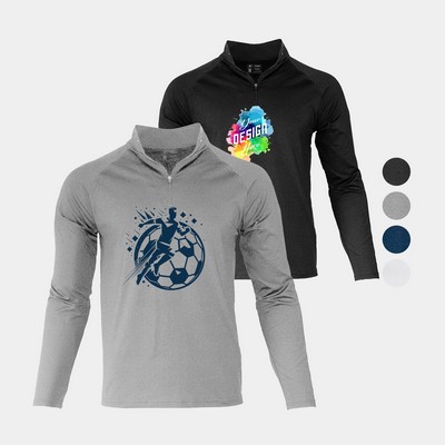 Soft Stretch Performance Men's 1/4 Zip Long Sleeve