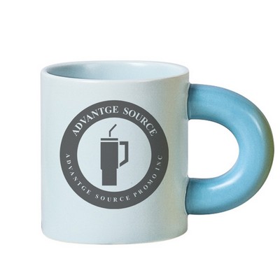 11 oz Thick Handle Ceramic Mug for Daily Hot Beverage Use