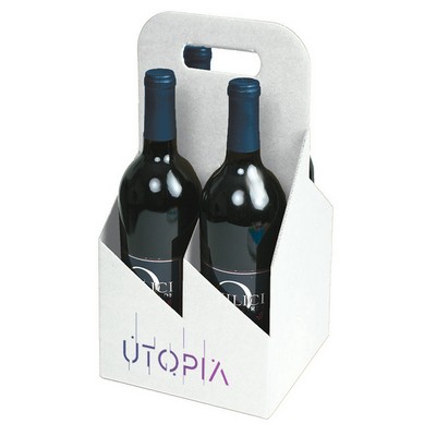 Custom Printed 4- Bottle Wine Carrier