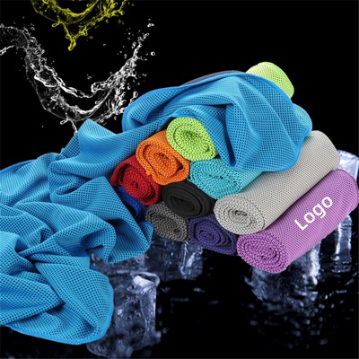 Instant Cooling Microfiber Sports Towel for Outdoor Activities