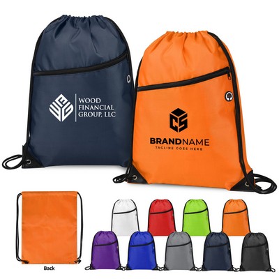Heavy Duty Drawstring Bag with Zipper