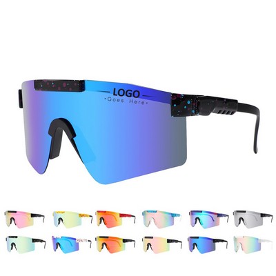 Oversized Visor Shield Sunglasses