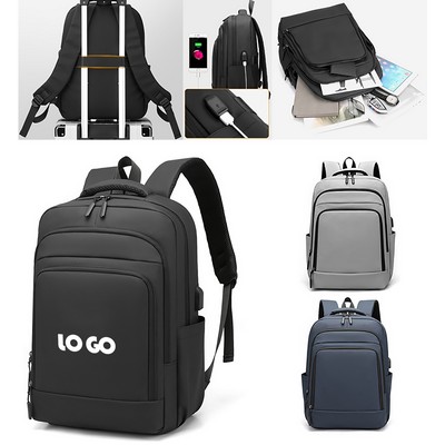 15.6" Laptop Backpack with USB Charging Port - By Sea