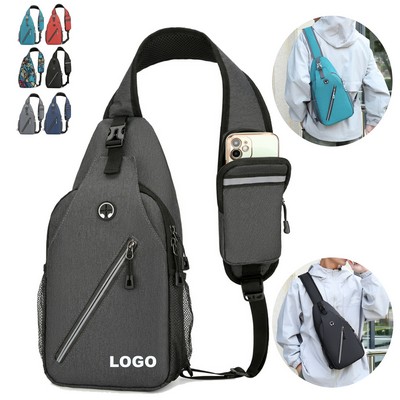 Custom Outdoor Travel Daypack Crossbody Backpack Sling Pack Chest Bag