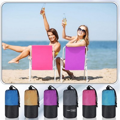 Quick Dry Microfiber Cooling Towel With Elastic Loop
