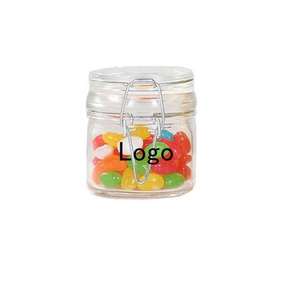 Stainless Steel Clip Glass Jar