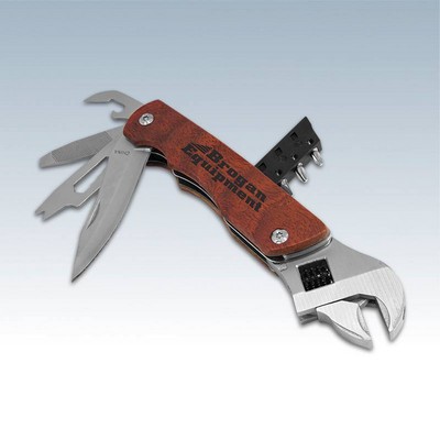 Wrench Multi-Tool w/Wood Handle & Bag