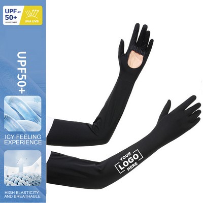 Women Arm UV Protection Gloves with Touchscreen and Nonskid Grip