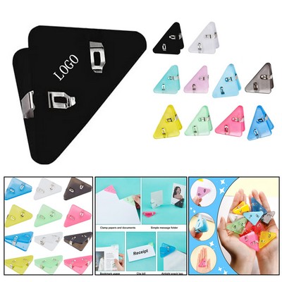 Triangle Plastic Book Clip for Document Corners