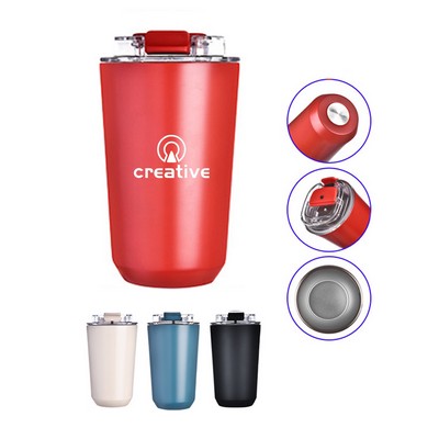 13oz Insulated Coffee Mug W/Cap