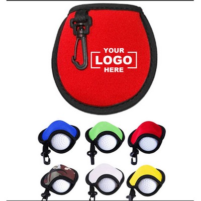Portable Golf Ball Washer Pouch with Clip
