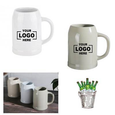 16oz Premium Ceramic Beer Stein