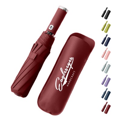 Rotating Auto Umbrella with LED Flashlight