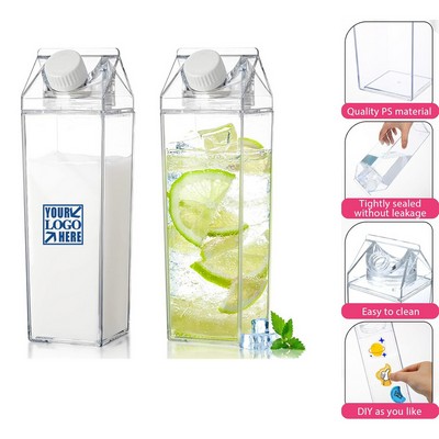 17oz Square Milk & Juice Bottle