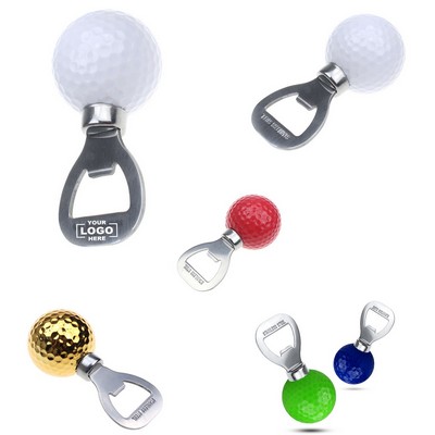 Elegant Golf Ball Bottle Opener Set