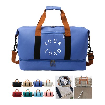 Oxford Large Capacity Travel Bag With Multiple Compartments