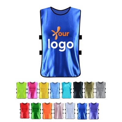 Quick Dry Team Scrimmage Polyester Multi Sports Practice Vest for Youth and Adult SIZE L